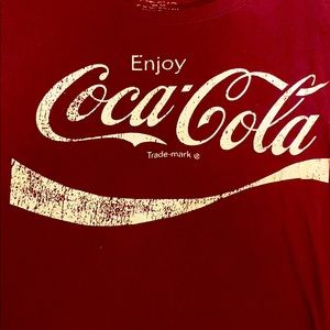 Coca-Cola Women’s Cut Tshirt Red Top Fit Large